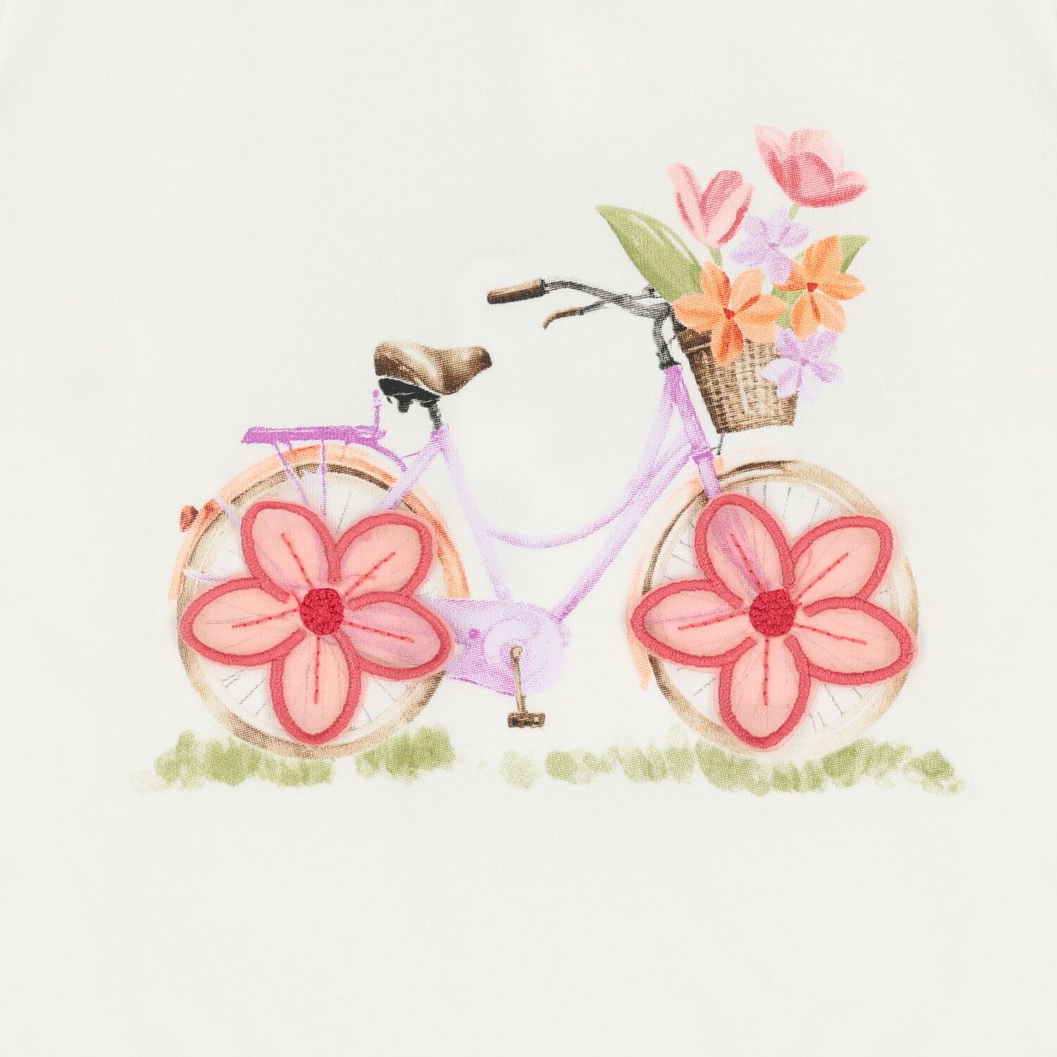 طقم ليجنز بنقشة زهور باللون العاجي والوردي, 1, hi-res