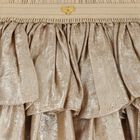 Girls Metallic Gold Puffed Skirt, 1, hi-res