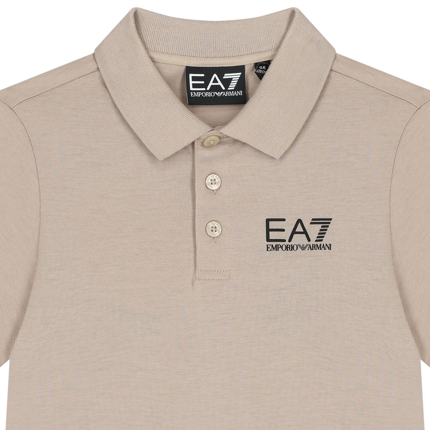 تيشيرت أولاد بولو بالشعار باللون البيج, 3, hi-res