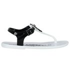 Girls White Karl & Choupette Jelly Sandals, 2, hi-res