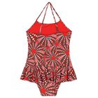 Girls Red Swimsuit, 1, hi-res