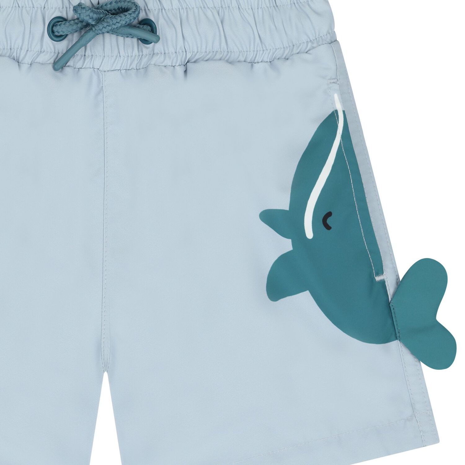 Younger Boys Blue Whale Swim Shorts, 1, hi-res