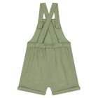 Younger Boys Green Dungaree & Hat Set (3 Piece), 2, hi-res