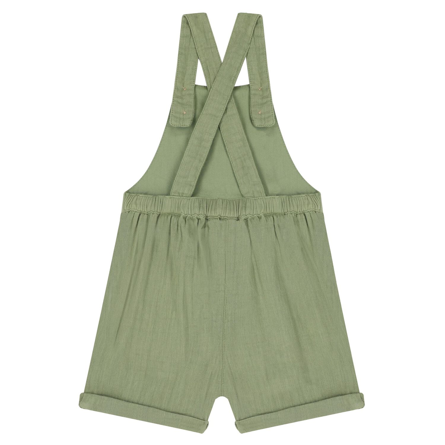 Younger Boys Green Dungaree & Hat Set (3 Piece), 2, hi-res