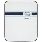 Baby Boys White & Navy Blue Logo Blanket, 1, hi-res