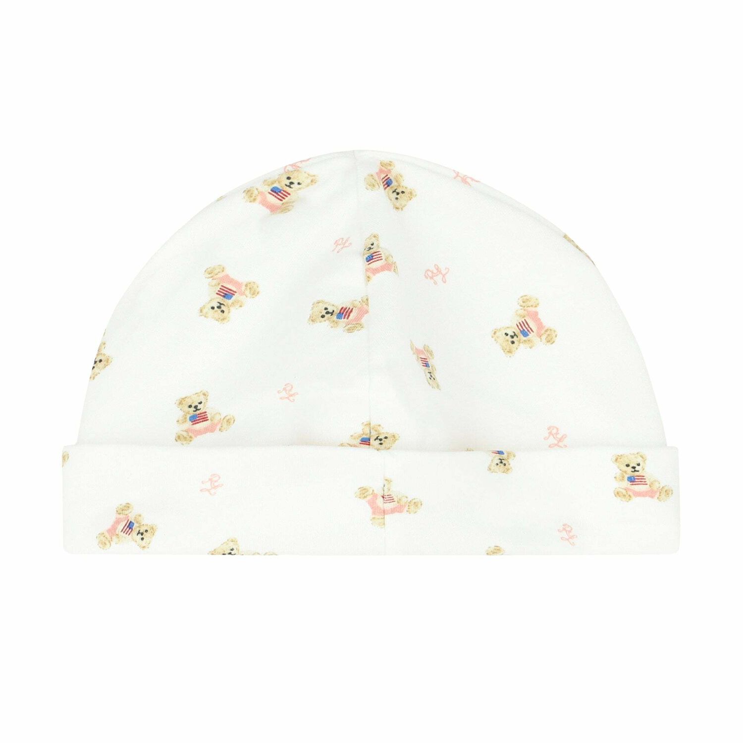 Baby Girls White Printed Hat, 1, hi-res image number null