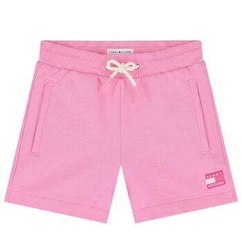 Girls Pink Logo Shorts