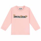 Pink Teddy Logo Long Sleeve Top, 2, hi-res