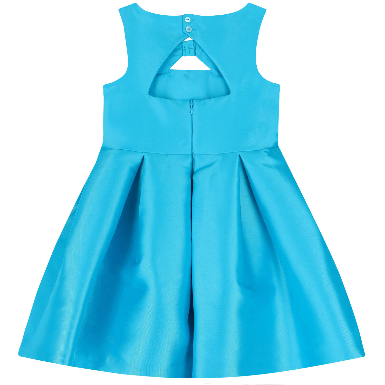 Girls Blue Satin Dress, 1, hi-res image number null