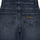 Boys Blue Logo Denim Jeans, 1, hi-res