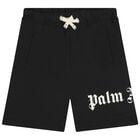 Boys Black Logo Shorts, 2, hi-res
