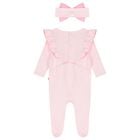 Baby Girls Pink Strawberry Babygrow Gift Set, 1, hi-res