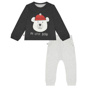 Younger Boys Grey Bear Tracksuit