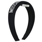 رابطه رأس للبنات مبطنه بالشعار باللون الاسود, 2, hi-res