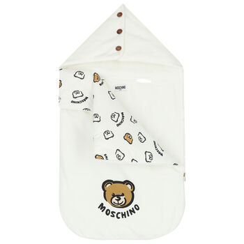 Ivory Teddy Bear Logo Baby Nest