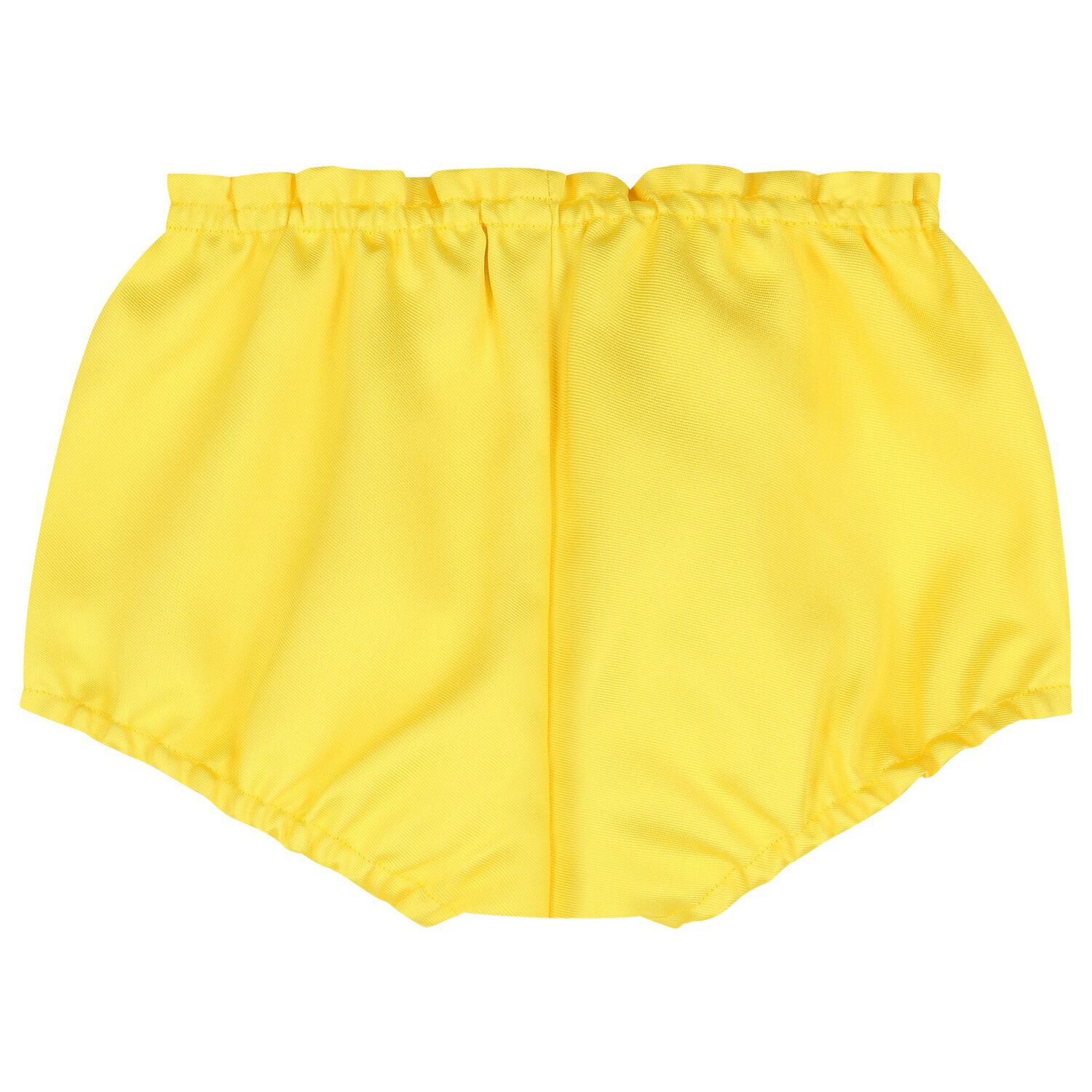 Younger Girls Yellow Bow Satin Dress Set, 1, hi-res