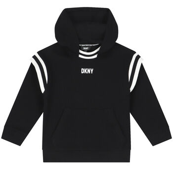 Black & White Logo Hooded Top