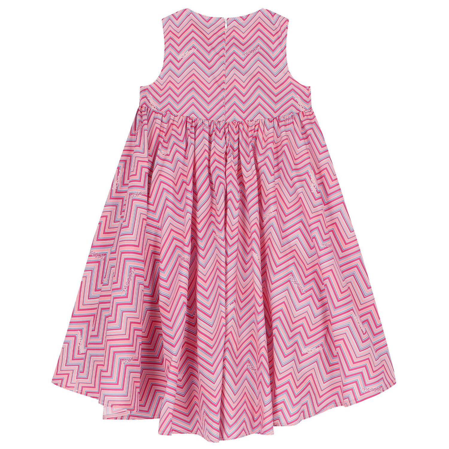 Girls Pink Zigzag Dress, 1, hi-res image number null