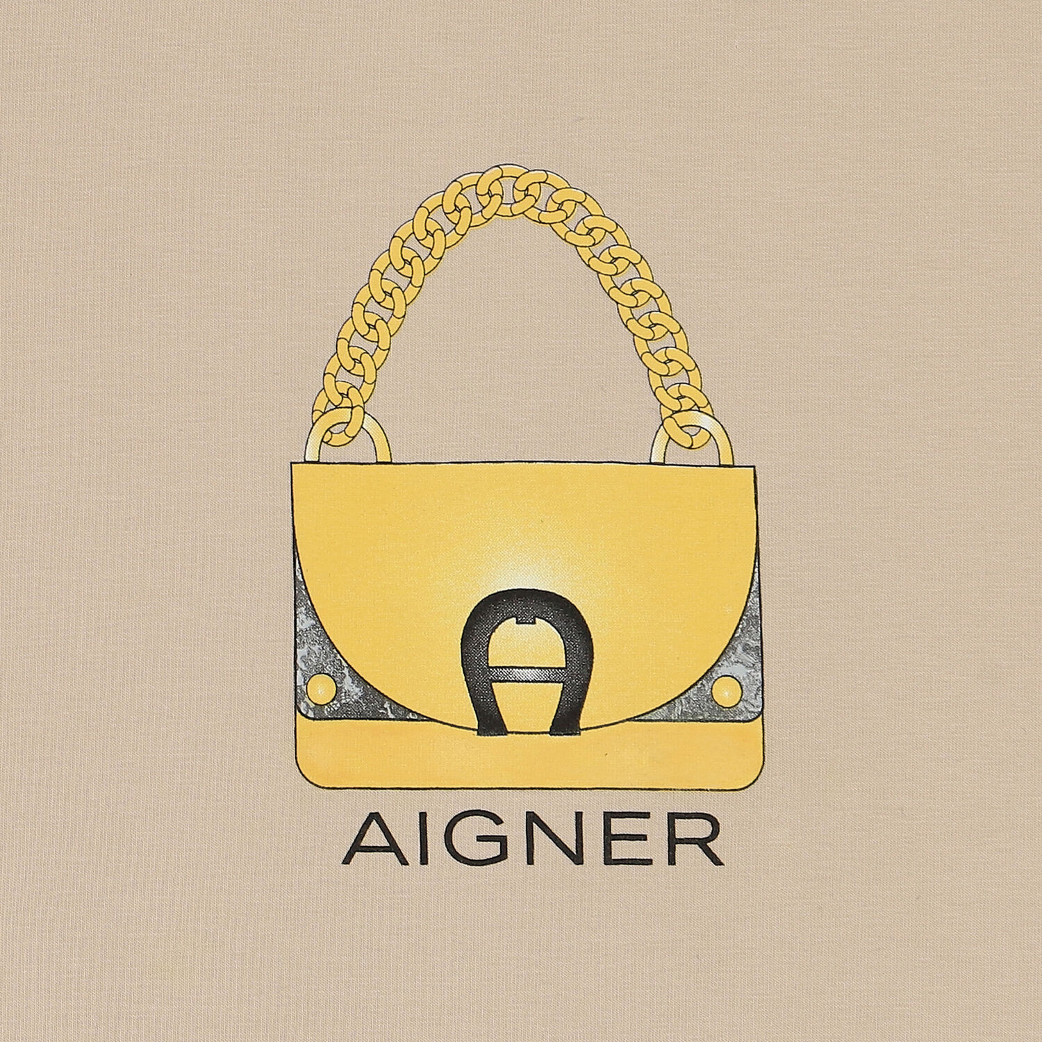 فستان شعار حقيبة باللون البيج, 1, hi-res