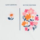 Girls White & Red Floral Shorts Set, 1, hi-res