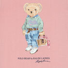 Girls Pink Bear Logo Dress, 1, hi-res