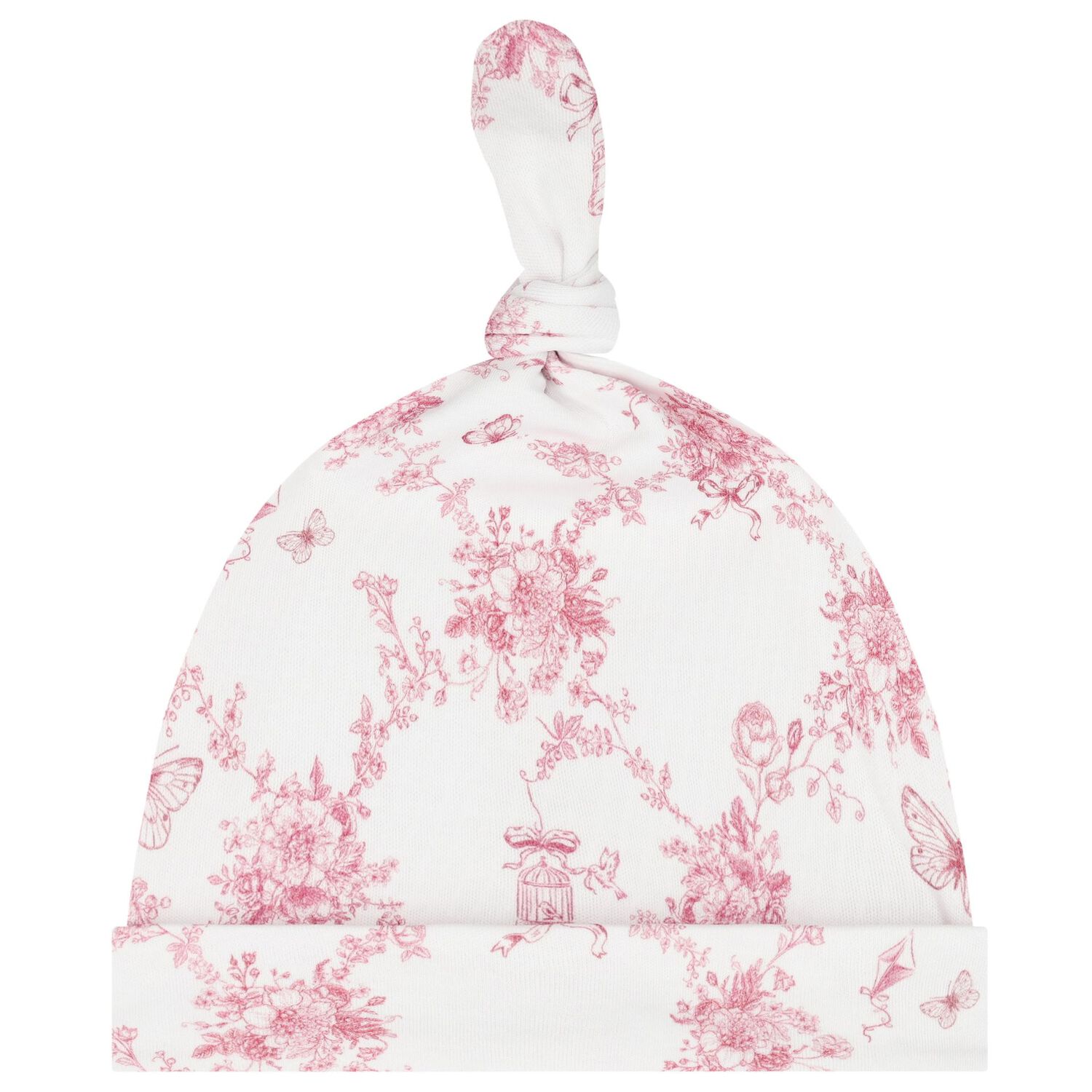 Baby Girls White & Pink Floral & Butterflies Babygrow Set, 1, hi-res