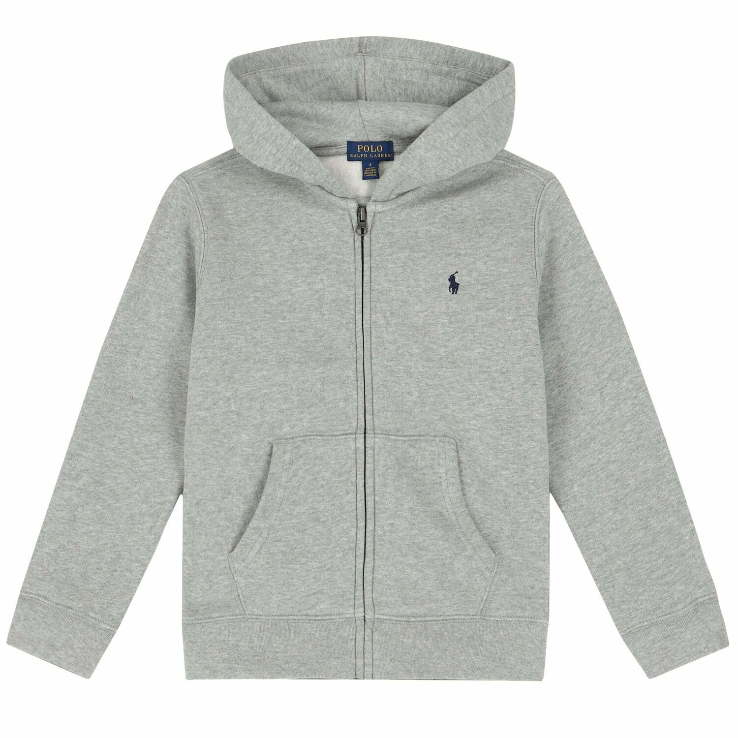 Boys Grey Logo Zip Up Top, 2, hi-res image number null