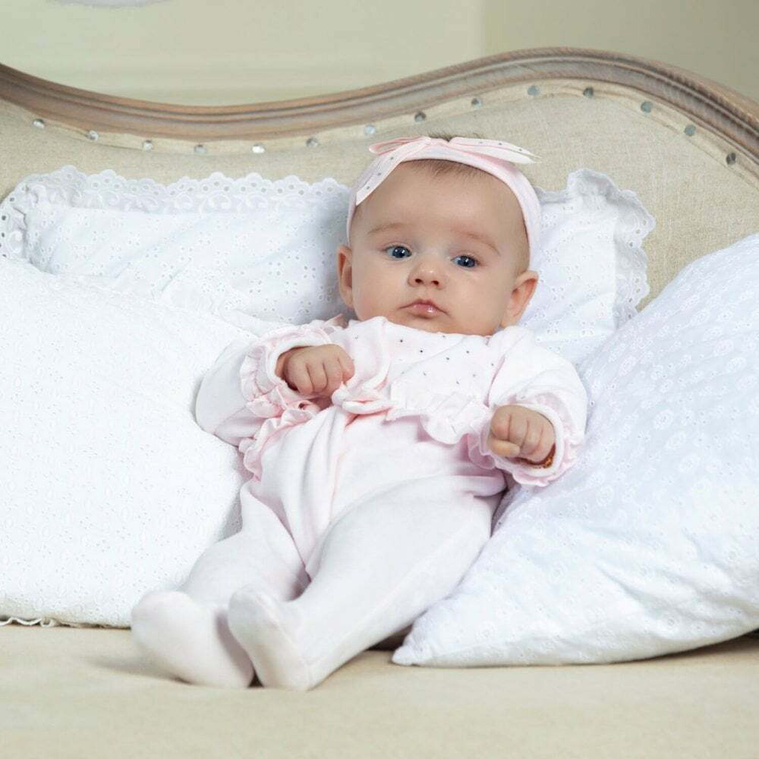 ربطة راس بفيونكة باللون الوردى, 1, hi-res