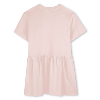 Girls Pink Logo Dress