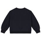 Girls Navy Blue Logo Sweatshirt, 1, hi-res