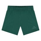 Younger Boys White & Green Logo Shorts Set, 1, hi-res