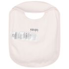 Baby Girls Elephant Logo Hat & Bib Set, 1, hi-res