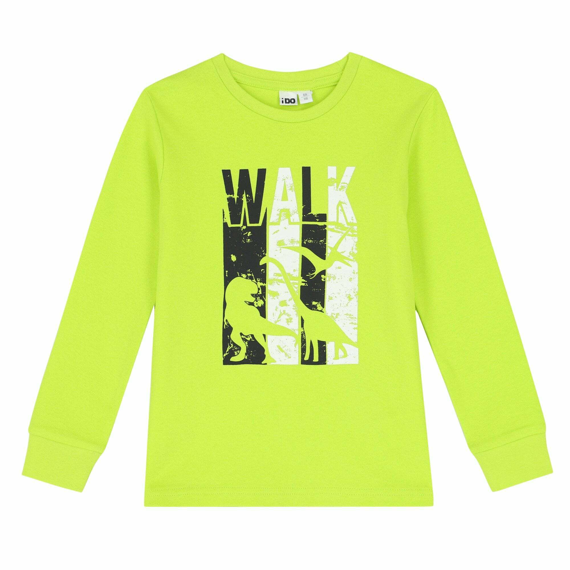 iDO Boys Neon Green Long Sleeve Top Junior Couture UAE