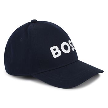 Boys Navy Blue Logo Cap