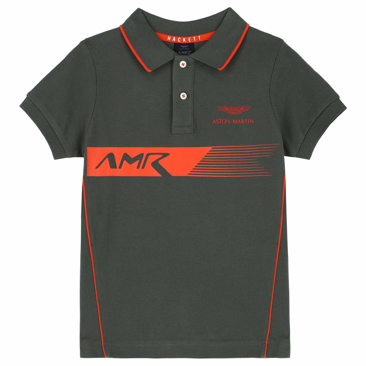 Boys Green Aston Martin Polo Shirt, 2, hi-res