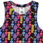 Girls Black Trolls Logo Dress, 1, hi-res