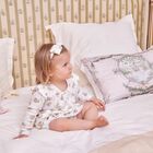 ربطة شعر بنات بطبعة   باللون العاجي, 1, hi-res