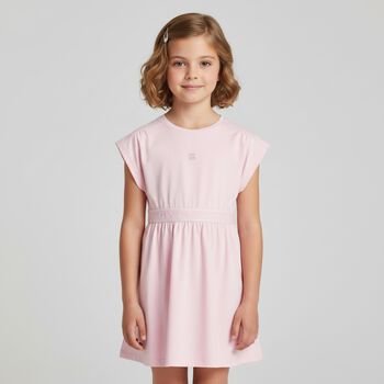 Girls Pink Logo Dress
