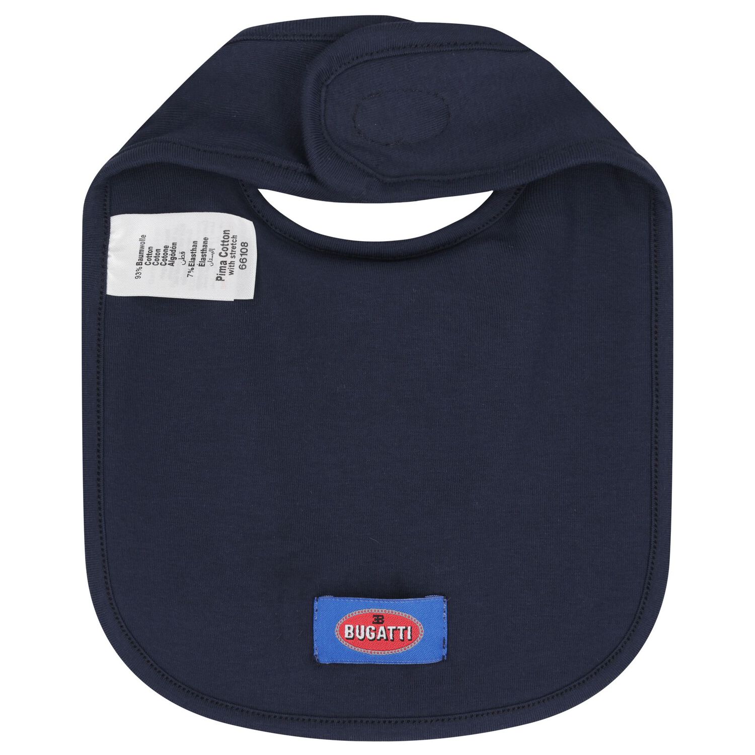 Baby Boys Navy Blue Logo Bib, 3, hi-res