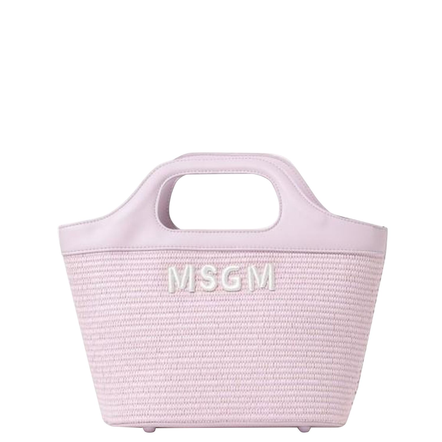 Girls Pink Straw Handbag, 3, hi-res image number null