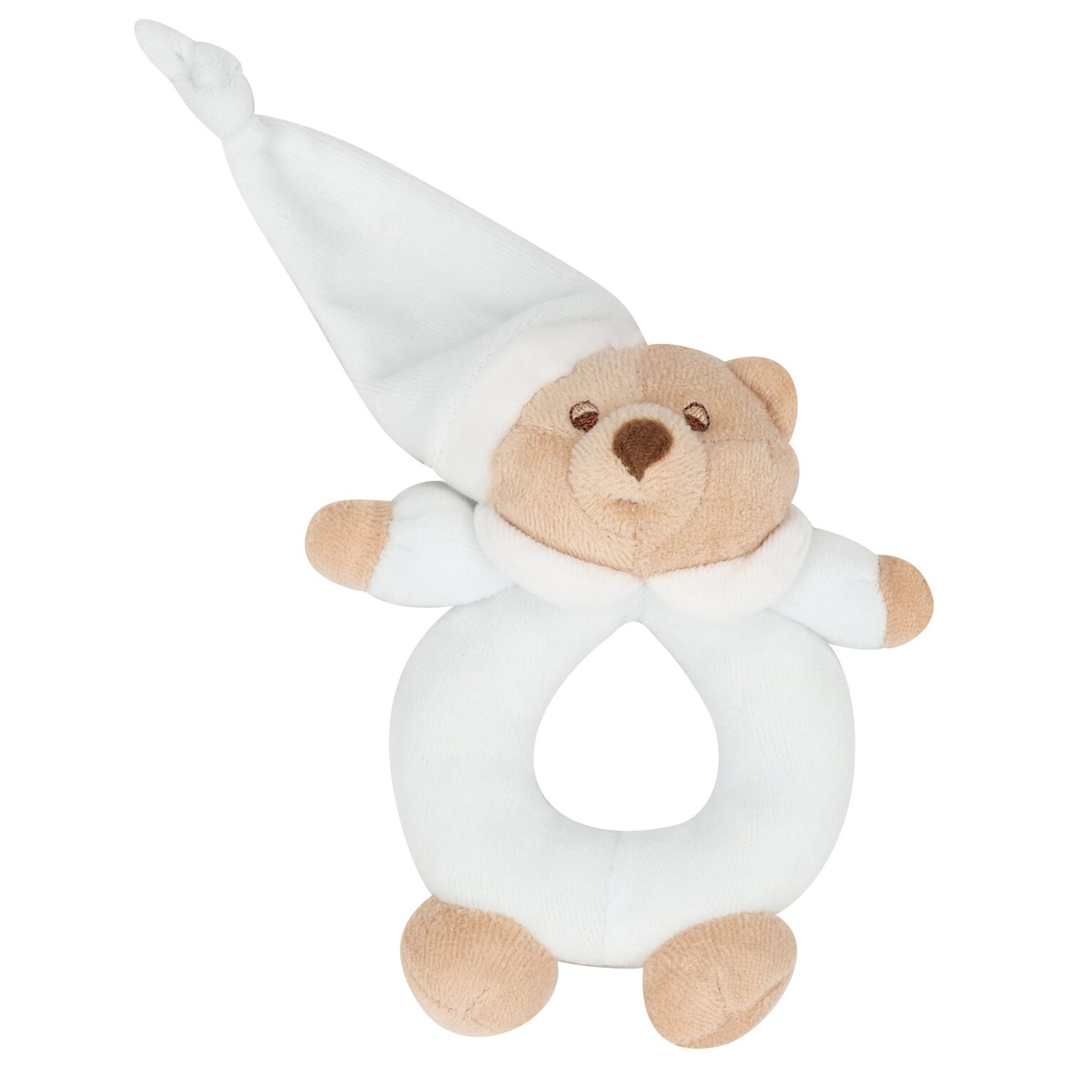 Baby Boys Blue Bear Rattle Toy ( 15cm ), 1, hi-res
