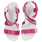 Girls Pink & Purple Sandals, 2, hi-res