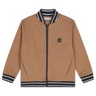 طقم رياضي للأولاد باللون البيج والأبيض والأسود (3 قطع), 2, hi-res