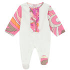 طقم بنات أفرول باللون العاجي والوردي, 1, hi-res