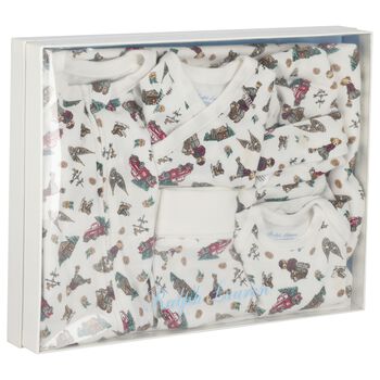 مجموعة هدايا بيبي جرو بولو بير باللون العاجي