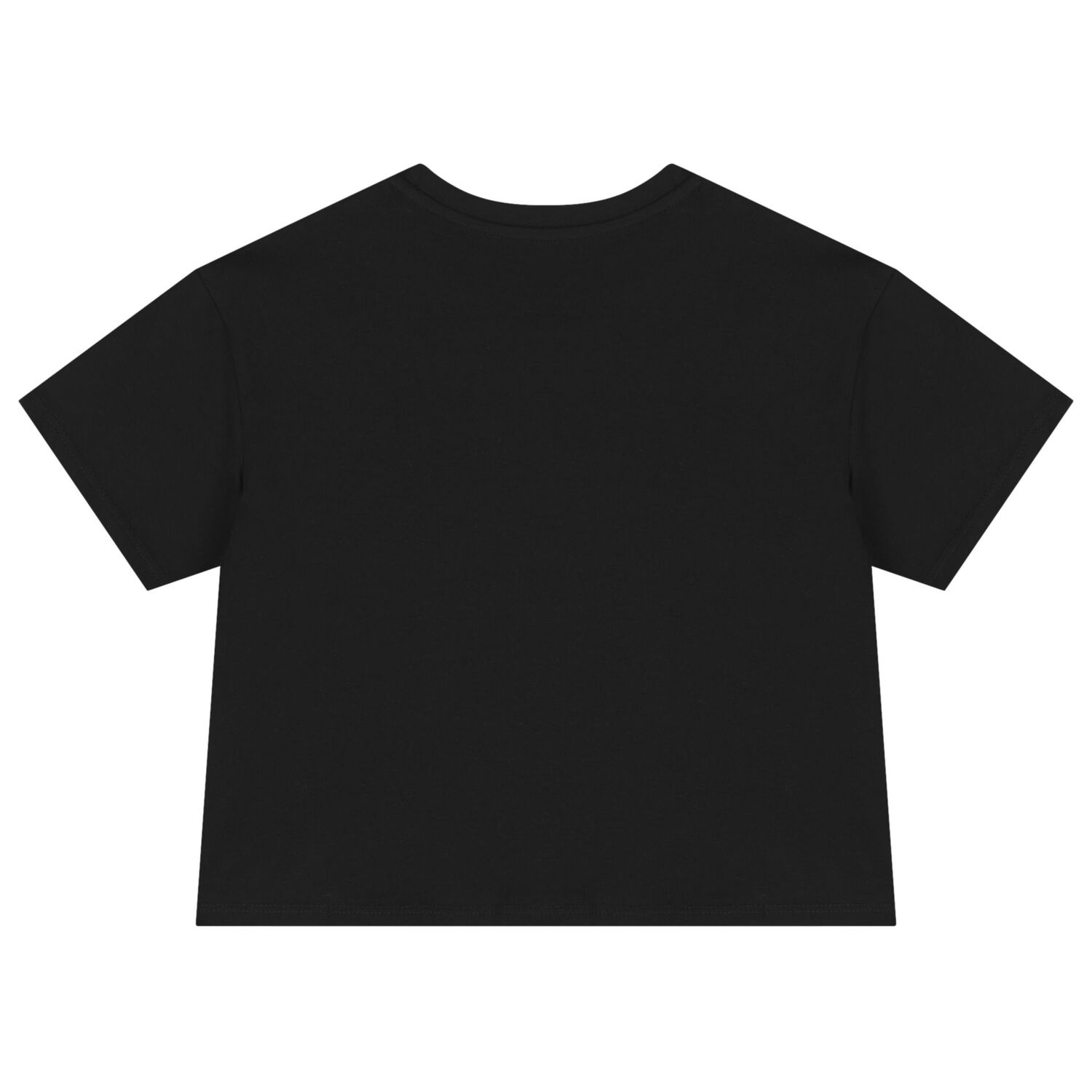 Girls Black Logo Sequin T-Shirt, 2, hi-res