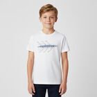 Boys White Logo T-Shirt, 1, hi-res