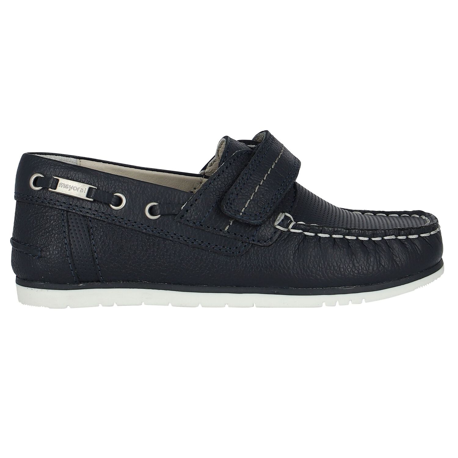 Boys Navy Blue Leather Shoes, 1, hi-res image number null