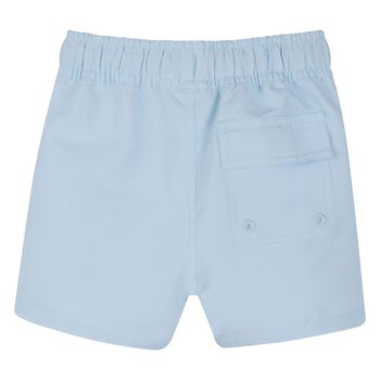 Younger Boys Blue Logo Swim Shorts