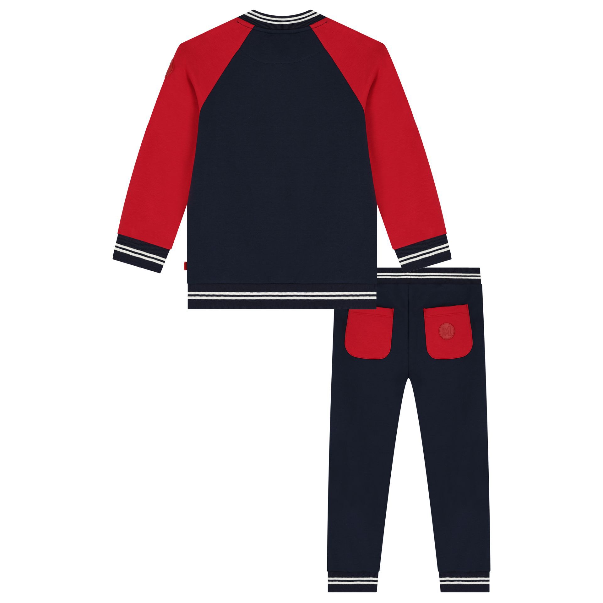 Mitch Son Boys Navy Blue Red Tracksuit Junior Couture UAE